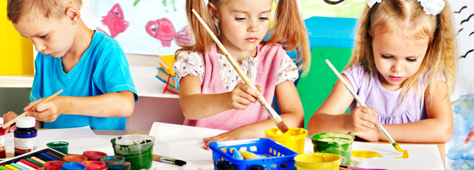 Children draw and paint with their minds not with their hands